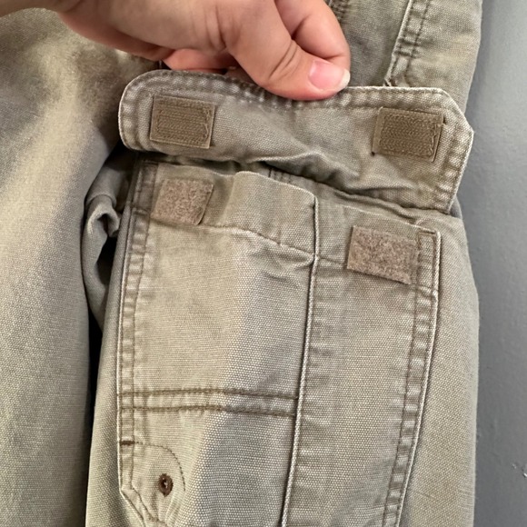 COLUMBIA VINTAGE BROWN TAN CARGO‎ PANTS 16Y - Picture 4 of 10